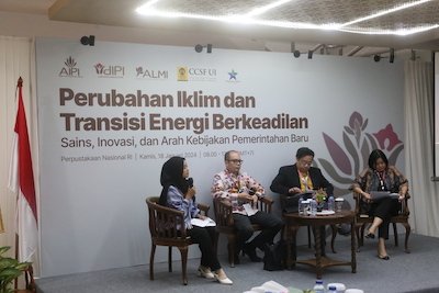 Diskusi Publik “Perubahan Iklm dan Transisi Energi Berkeadilan – Sains, Inovasi, dan Arah Kebijakan Pemerintahan Baru”