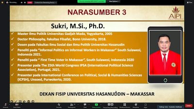 Narasumber 3 : Sukri, M.Si., Ph.D.