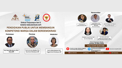 DISKUSI TEPUMPUN SERI 3: “Pendidikan Publik Untuk Membangun Kompetensi Warga Dalam Berdemokrasi” | 23 Mei 2025