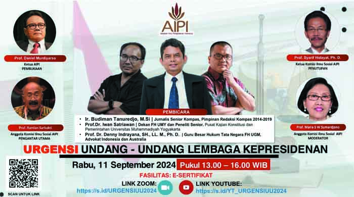 Diskusi Publik Daring : Perlukah Undang-Undang Lembaga Kepresidenan?