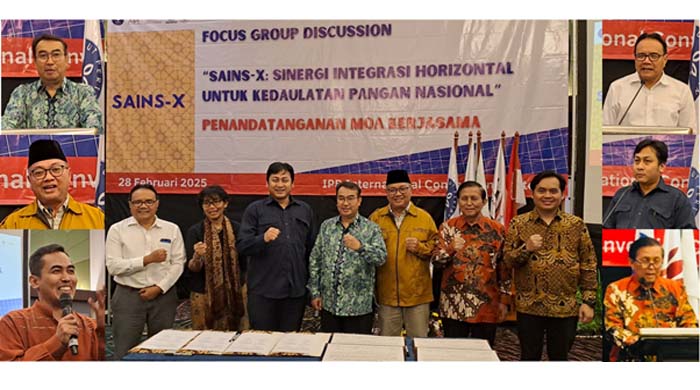Penandatangan MoA Promosi dan Implementasi Sistem Integrasi Horizotal Industri Pangan Bangsa
