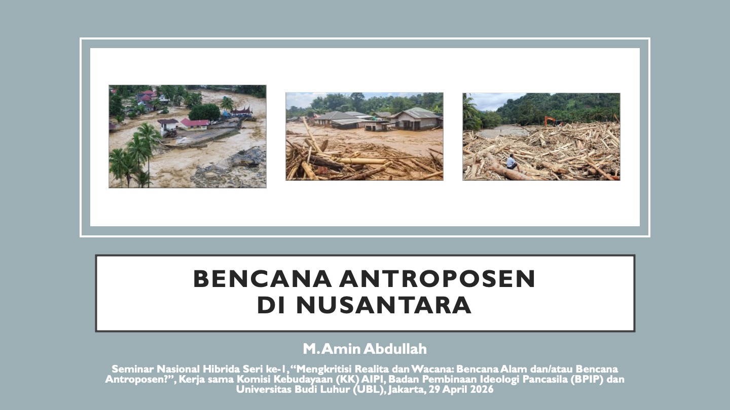 Bencana Antroposen di Nusantara