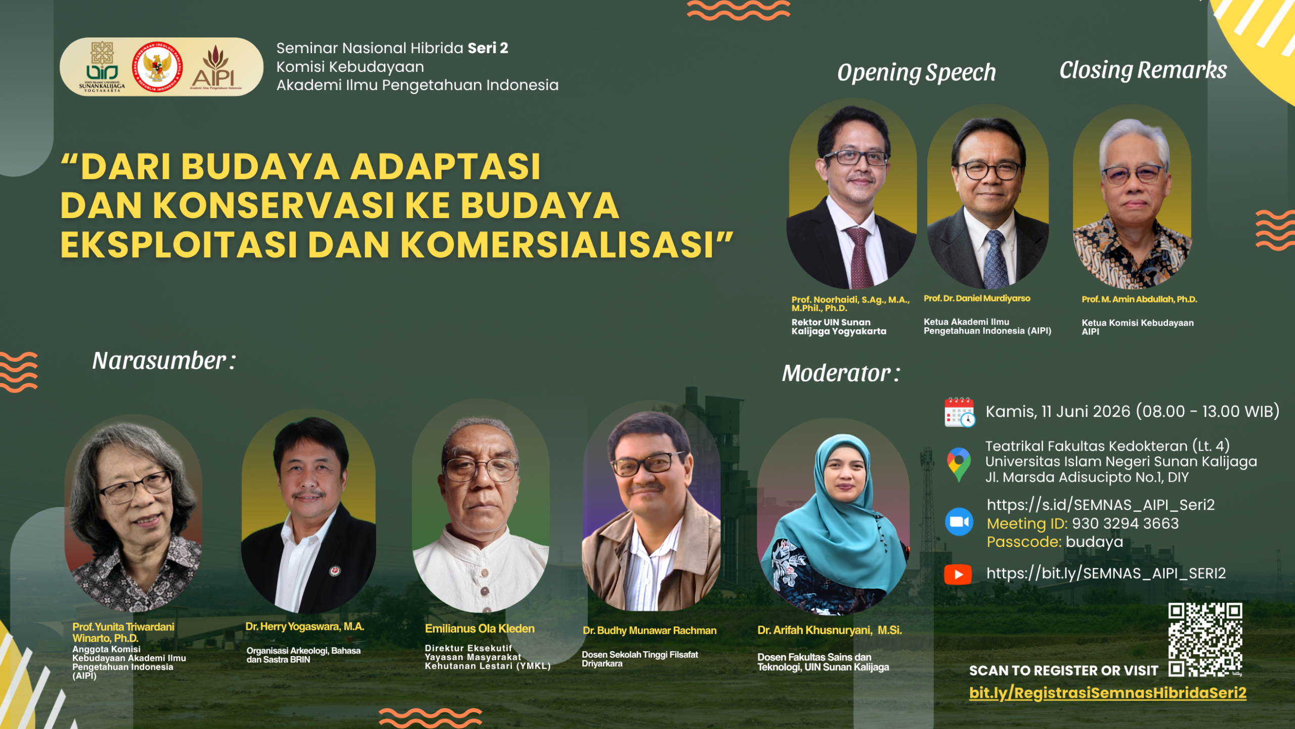 Seminar Nasional Hibrida Seri Kedua “Dari Budaya Adaptasi dan Konservasi ke Budaya Eksploitasi dan Komersialisasi”