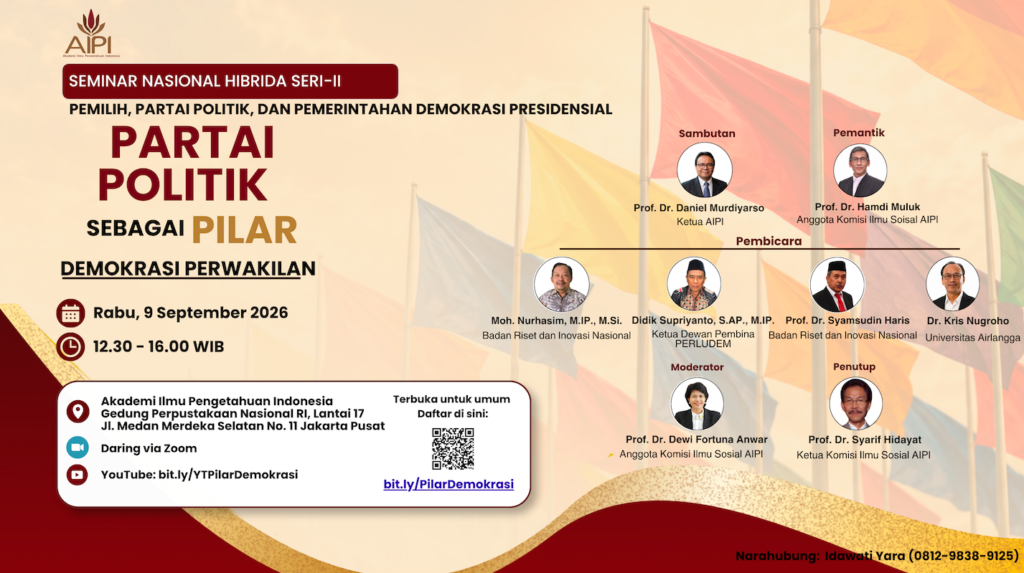 Partai Politik sebagai Pilar Demokrasi Perwakilan
